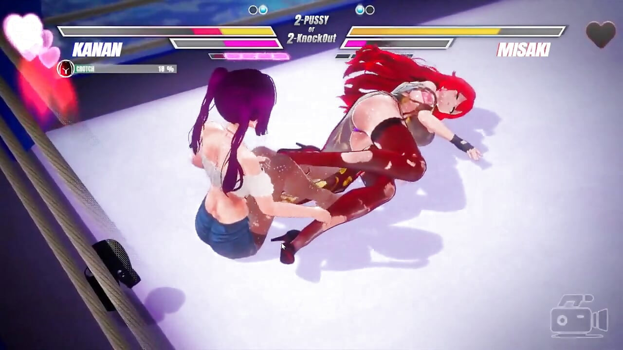 Lesbian Battle BDSM Hentai Game Ep.1 Readhead Lesbian Scissoring and Squirting Fight!
