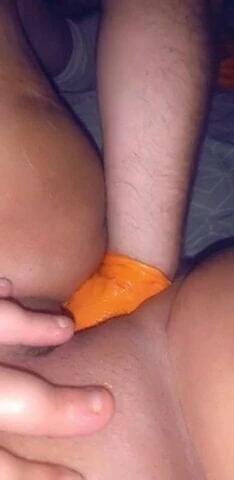 The orange gloved stranger