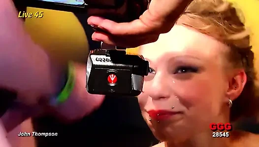 Asian Glasses Slut Fisting Cunt & Ass Until Squirt Fountains Explode!