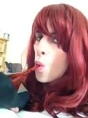 licking and sucking my heel