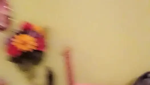 Mexican blonde gets hot with a fake one