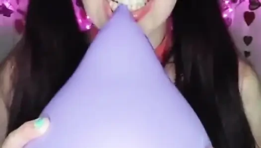 Shyyfxx glücklicher karneval! Überall auf meinem körper mit ballons spielen -Looner fetisch
