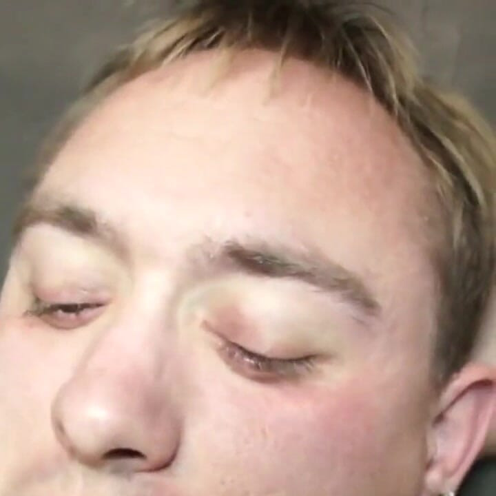 Sexy Twink Boy Fucking Bareback in Backroom with Straight Curious