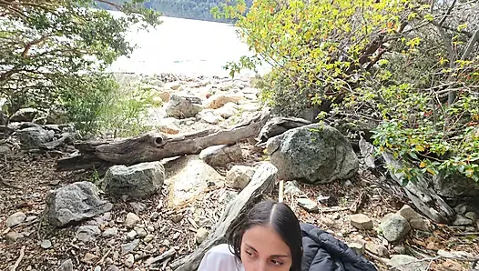 Wanderfreunde haben Sex im Wald