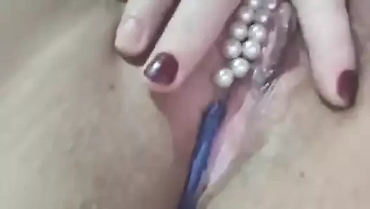 Playing with my pearls