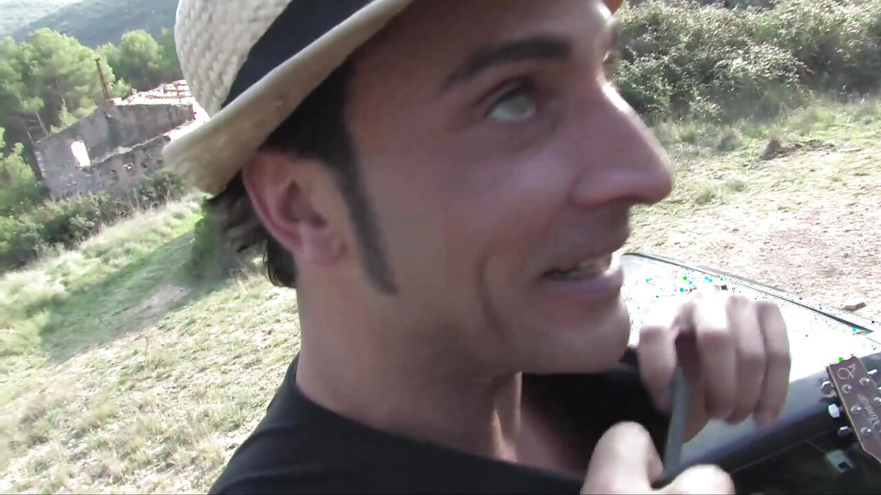 Dirty brunette has a wild ass fuck on the trunk of a pick up
