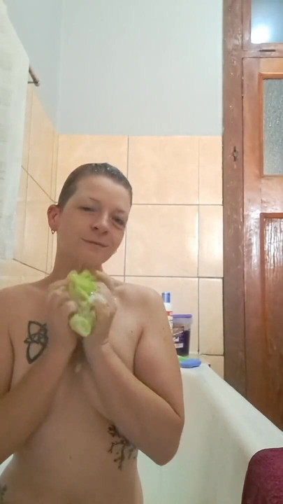 Ein gutes schrubben und reiben folgte