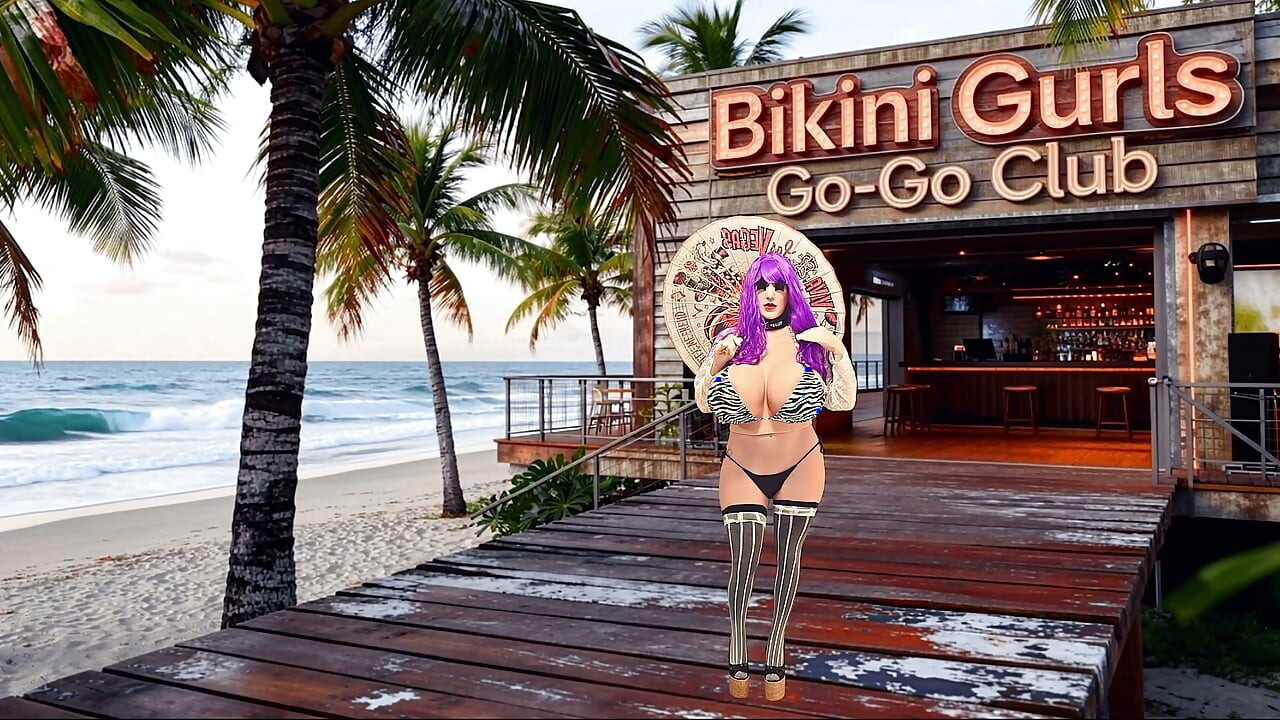 Bikini devojke u go-go klubu