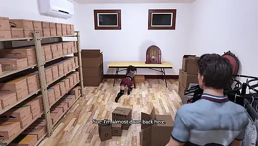 Stuck in Susan’s Cold Backstock Room Sue Sets the Rules & Turns the Whole Night Into Sweet Sex