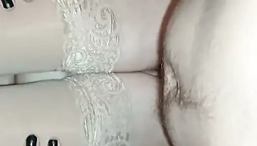 Mature enjoys cock in missionary position