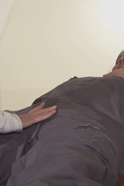 Outstanding blonde MILF gets doggystyled on the bed
