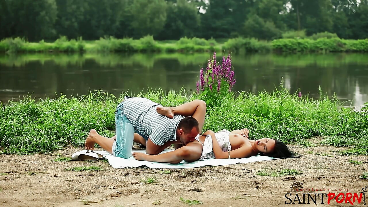 Male and Female Bffs Find Comfort in Each Other's Bodies by the River