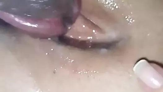 my cousin filling my little pussy with milk