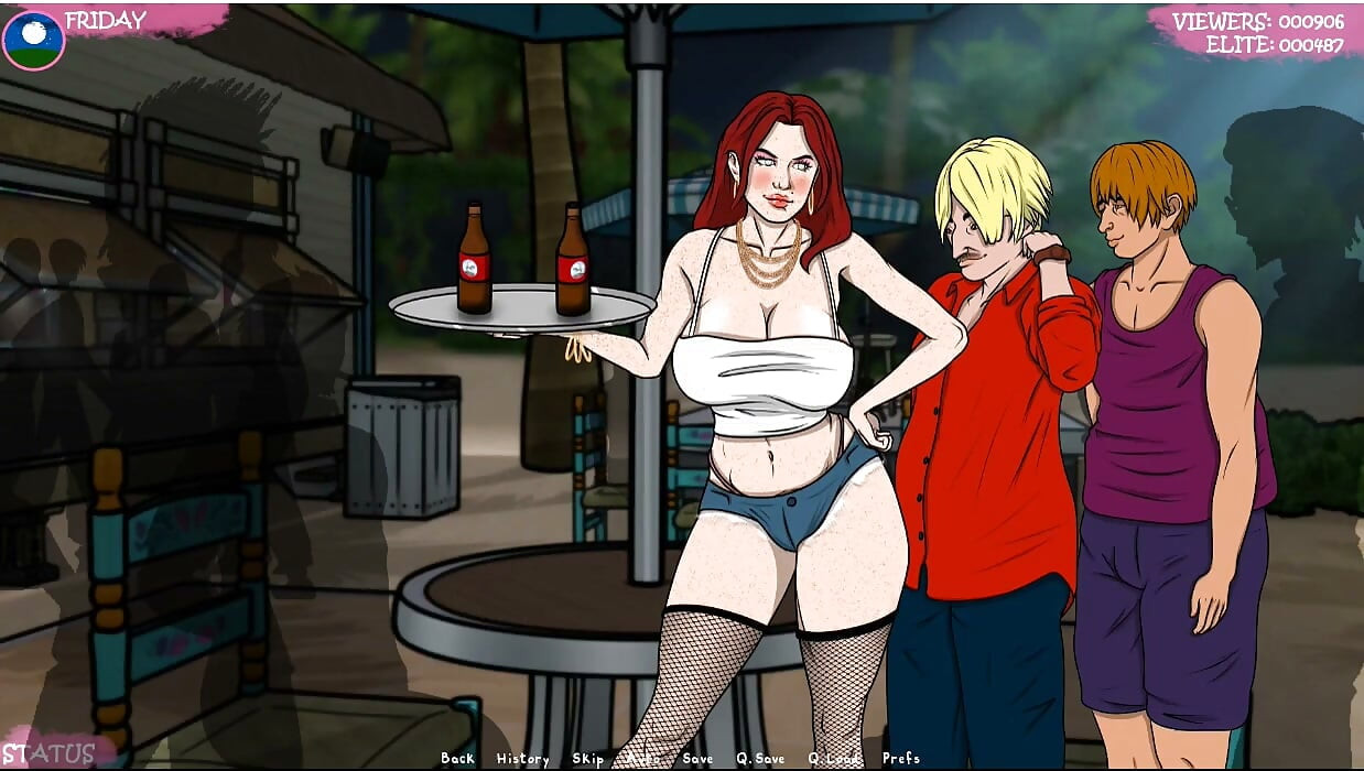 Lust town - gameplay - roleplay - amanda bekerja di bar dan mengekspos dirinya sendiri