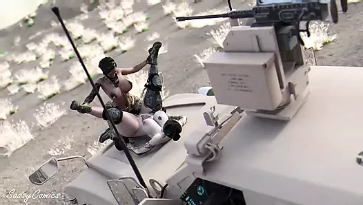 Soldiers Fucking on Combat Truck - Sassycomics