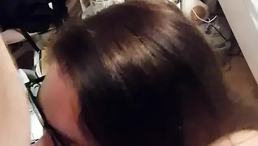 Glasses Teen Blowjob