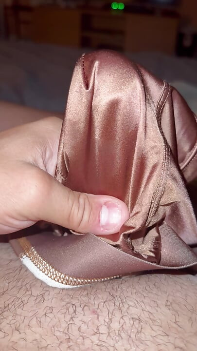 Brown Satin Panties