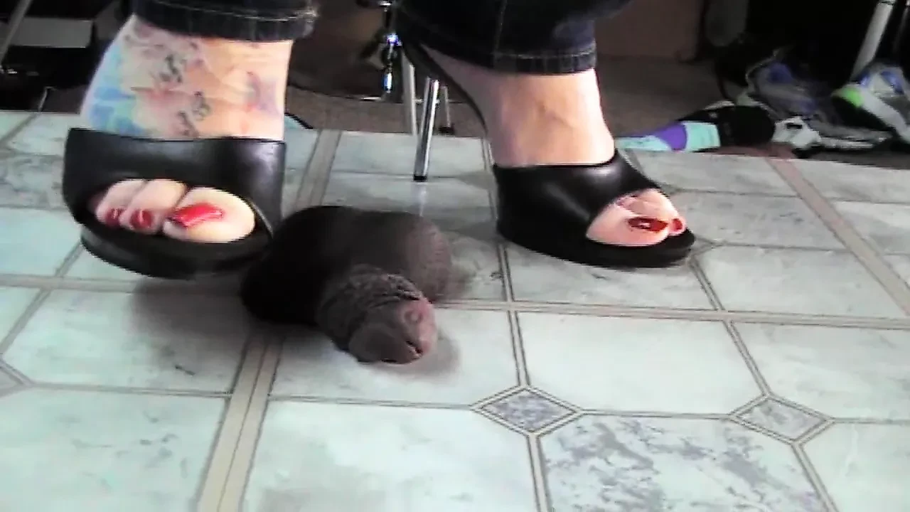 High heel cock crush