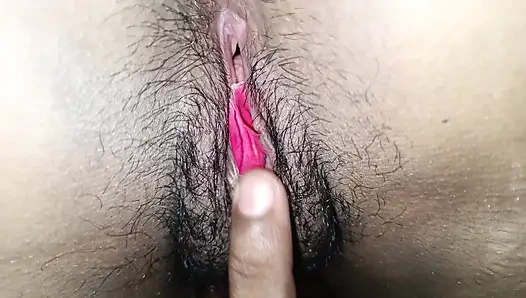 Hot romance with flowers in cute and wet pussy