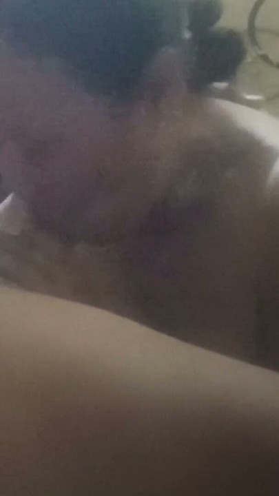 Wife giving a blowjob to her husband while somebody is watching via call | Clip 1