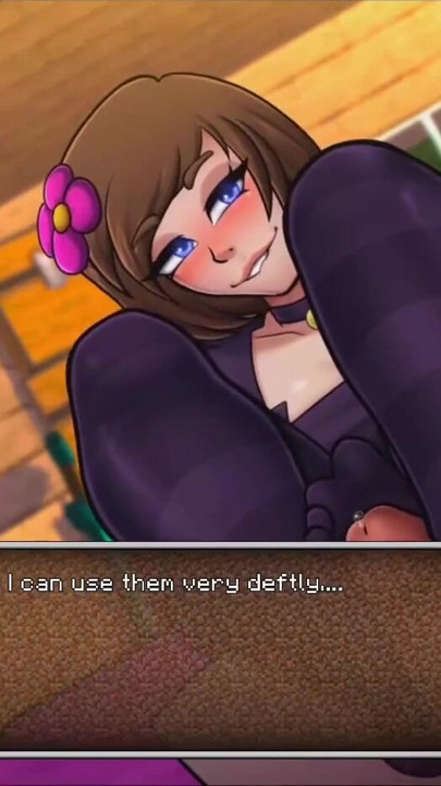 Tesão Desferida em Paródia de Minecraft - Jenny dá a Steve um com os pés quentes para um diamante! (Jogo hentai) | Clipe 1