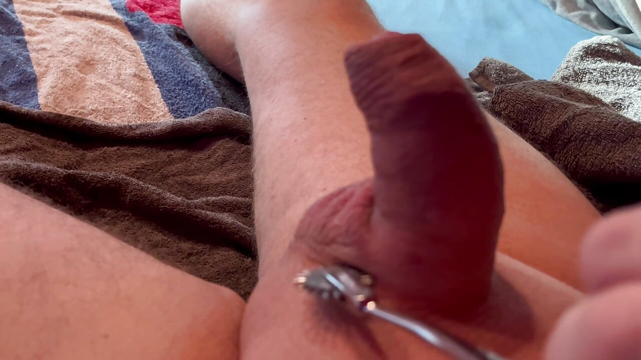 Kinky Self Punishment Pinwheel on Cock Balls