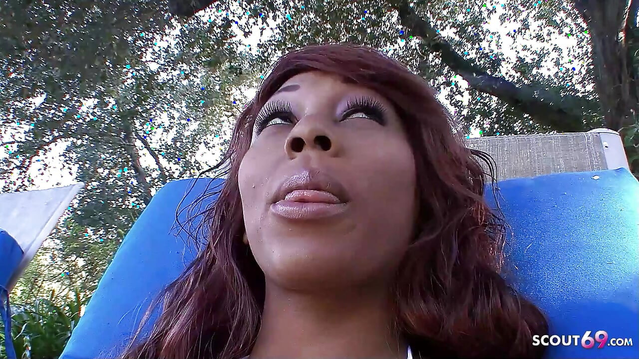 Slim Black Ebony Beauty Teen seduce to Interracial Fuck by old Guy next Door