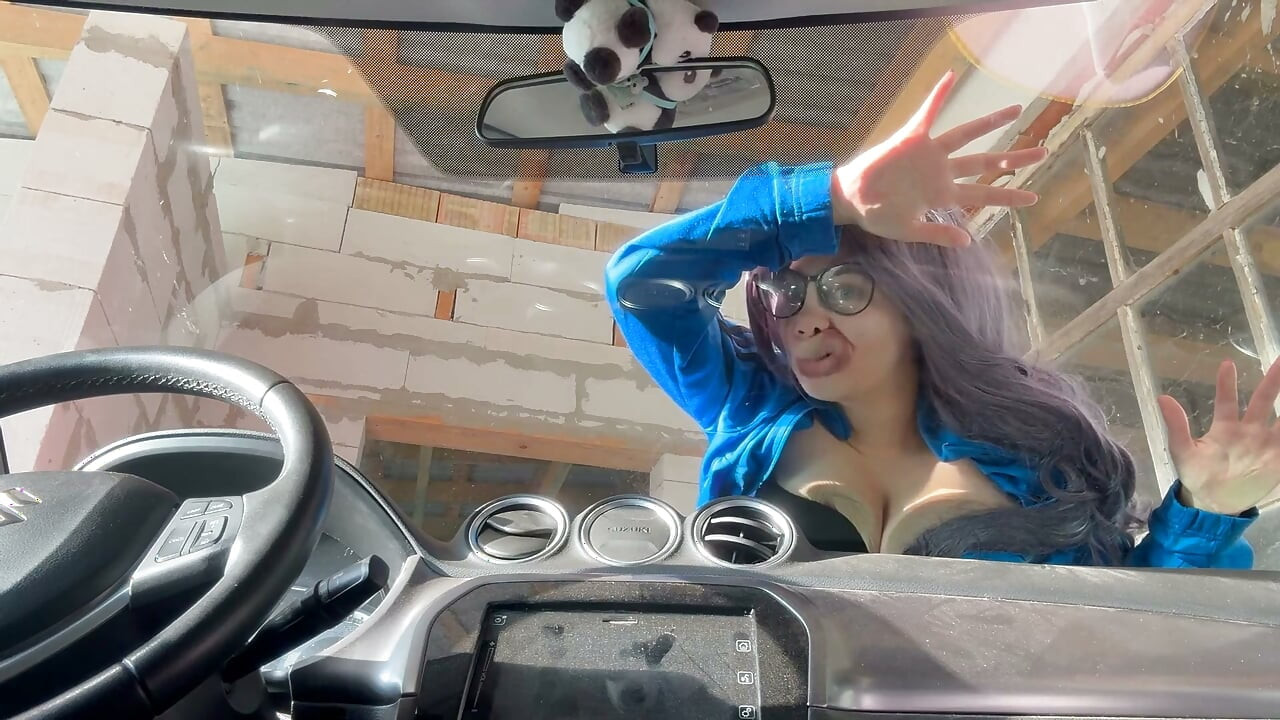 I Make Silly Faces at My Car I Press My Face, My Mouth, and My Tongue Against the Glass Window, and Then I Make Silly Faces.
