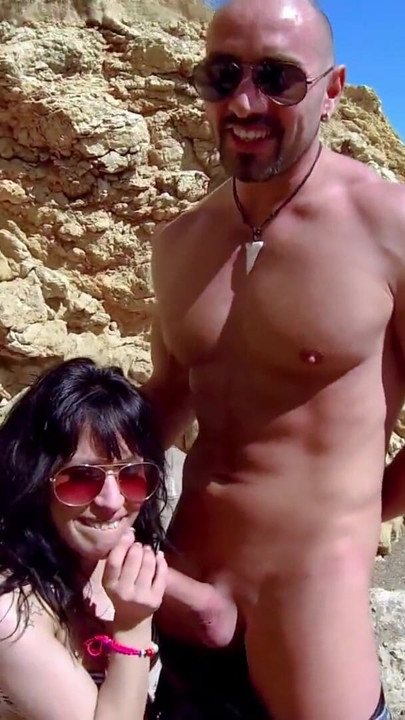French Beach Threesome - Raquel Love & Charlotte De Castille Share Cock Outdoor | Clip 1