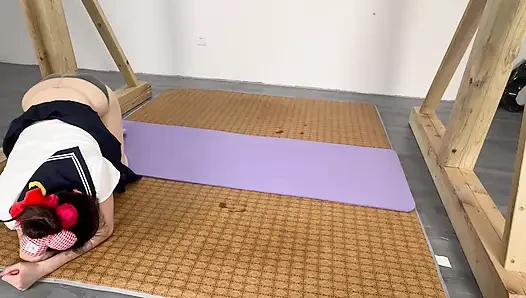 Denizci üniformalı jk+ eğitimi + kırbaçlama