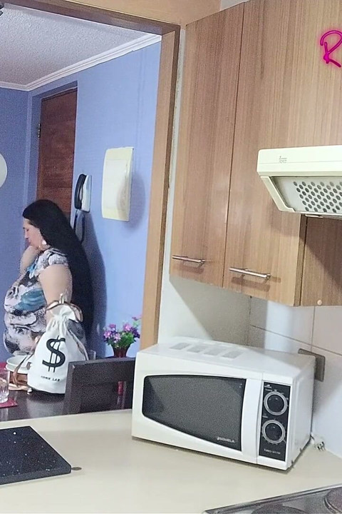 Videos for Fans: a Masked Young Man Fucks Me in the Kitchen