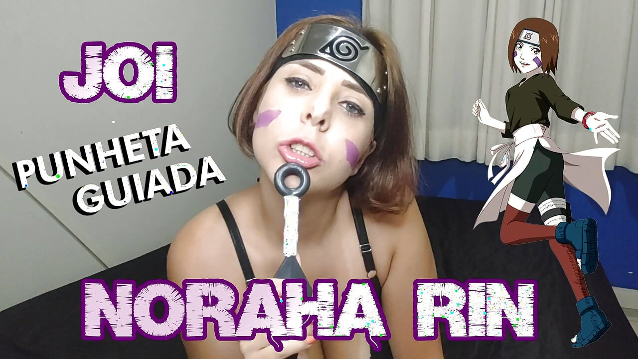 Nohara Rin cosplay masturbando e dildo mastubation