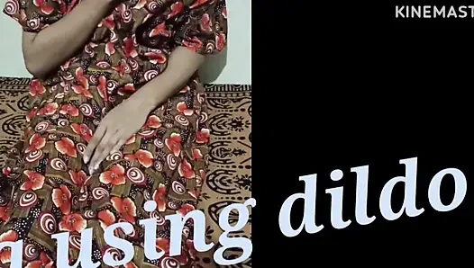 Meena Using Dildo to Satisfy Herself When No One Is Available to Fuck Her