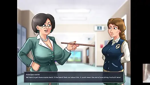 Big boobed slutty schoolgirl and I got stucked in the locker.