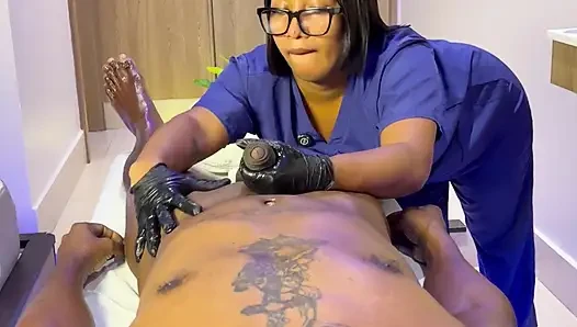 Sesi pijat spa amatir - pasangan asli sama pria antar ras sampai berujung happy ending [vertikal 4k]