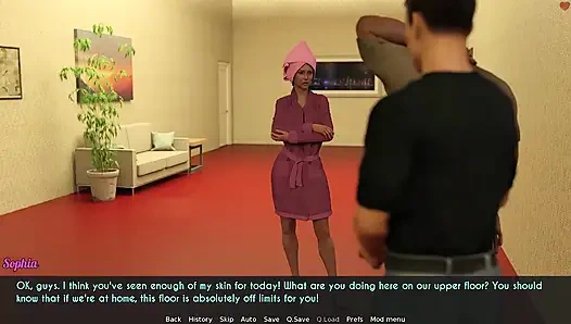 Awam - a Wife and a Stepmother - Sophia Invites Three Movers Into Her House While Half Naked - Part 2