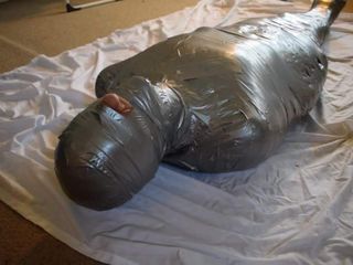 La mummificazione completa del nastro adesivo di Ronni