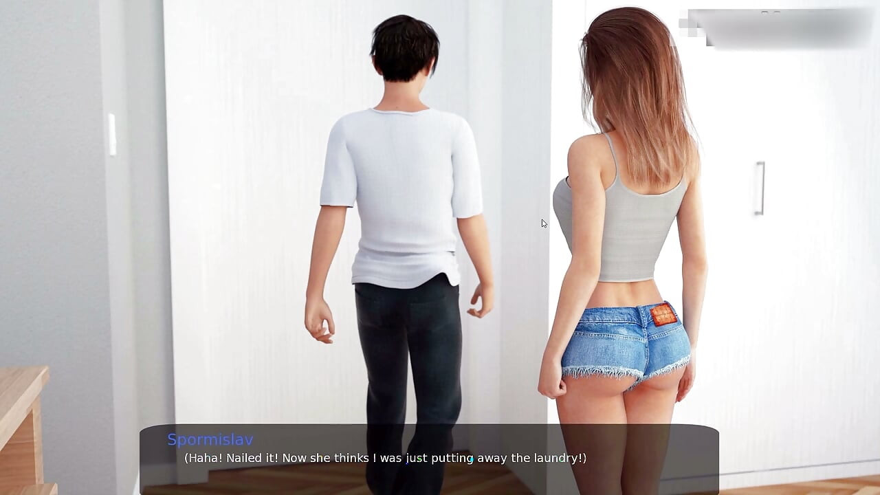 The stepmother lets her stepson do whatever he wants, because his big cock turns her into a submissive bitch. eng sub