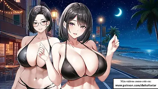 Spanish Hentai JOI. Women watch as YOU peel it in the street (fantasy). Very immersive role.