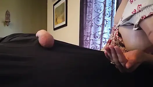 EINZIGARTIGE erotische pOV-nahaufnahme, ORGASMISCHE exotische Edging-penismassage