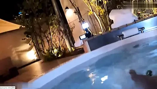 Cuddling in the Jacuzzi