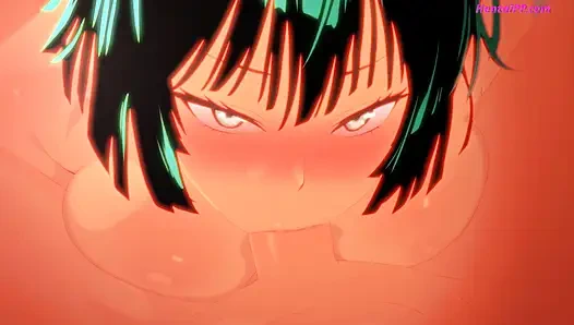 Memek sempit Fubuki dicengkeram setiap inci - dan memohon lebih banyak lagi - parodi kartun