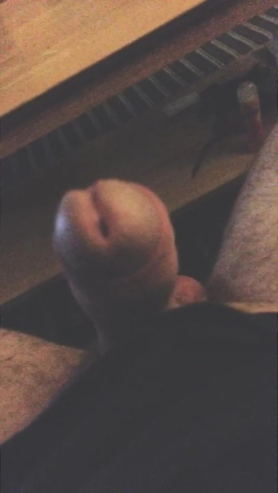 Mushroom cock head with precum