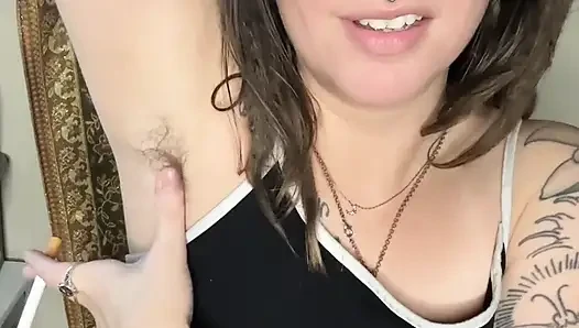 Armpit Worship and Smoking Tease with Chery Trees