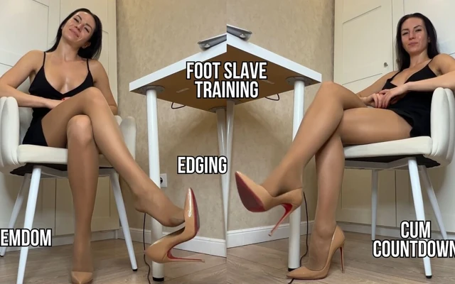 Foot Slave Training: Ignoring & High Heels Worship