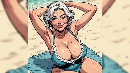 Sevimli ve seksi plaj hatunları