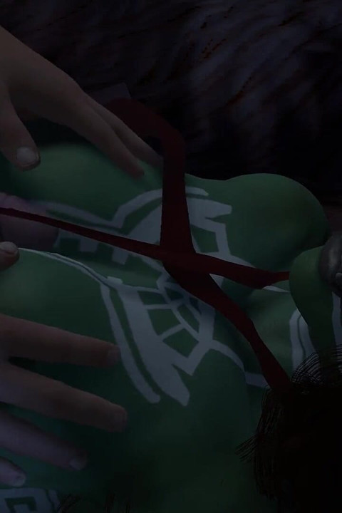 Pounding a Tribal Orc Woman Only to Cum on Her Tits