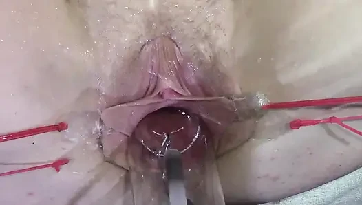 11 Uzağa Yayılmış Vajina Yakın Çekim, Lambayla 1000 Watt Seks
