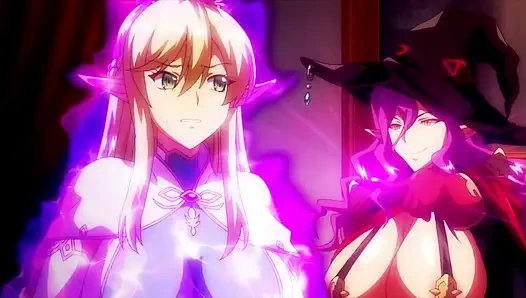 Pelacur penyihir dientot habis-habisan di dunia pesulap! Porno hentai Kyonyuu Elf Oyako Saimin, adegan seks hentai