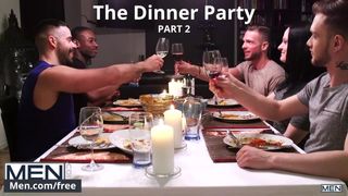 Men.com - matthew parker ve teddy torres - akşam yemeği partisi